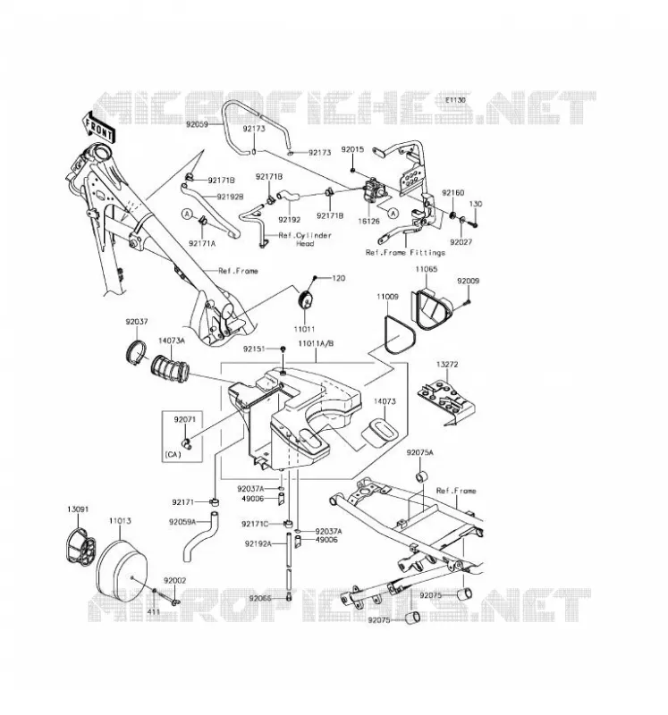 FILTRE A AIR Kawasaki MOTOS 650 2016 KLR650  KL650EGF