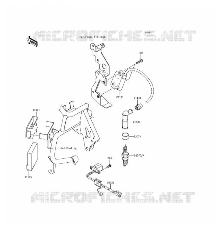 SYSTEME D&acute;ALLUMAGE Kawasaki MOTOS 650 2017 KLR650  KL650EHF