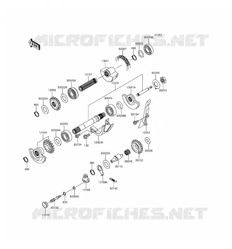 BALANCIER Kawasaki MOTOS 650 2017 KLR650  KL650EHFA