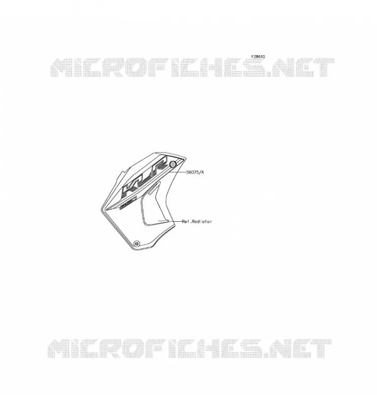 STICKER(GRAY) Kawasaki MOTOS 650 2017 KLR650  KL650EHFA