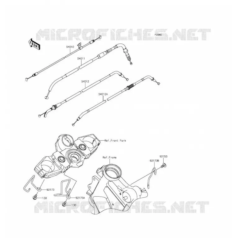 CABLES Kawasaki MOTOS 650 2016 VERSYS 650  KLE650EGF