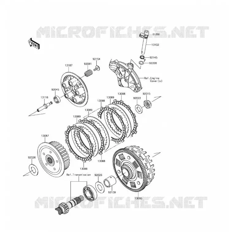 EMBRAYAGE Kawasaki MOTOS 650 2017 VERSYS 650 ABS  KLE650FHF