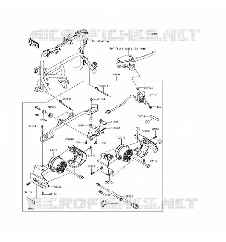 ACCESSOIRE(PHARE ADDITIONEL) Kawasaki MOTOS 650 2017 VERSYS 650 ABS  KLE650FHFA