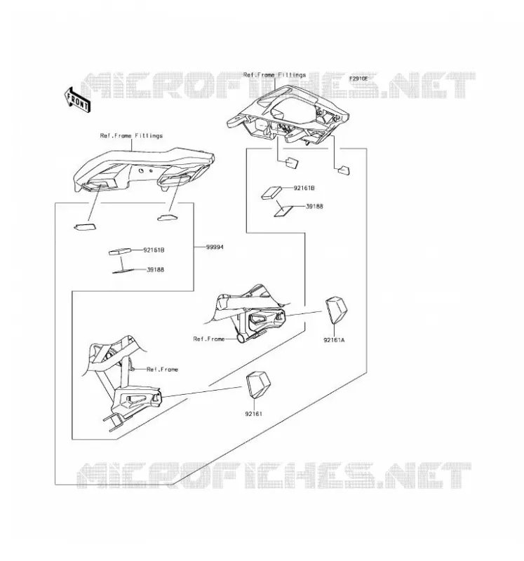 Accessory(Bag Fitting Kit) Kawasaki MOTOS 650 2017 VERSYS 650 ABS  KLE650FHFA