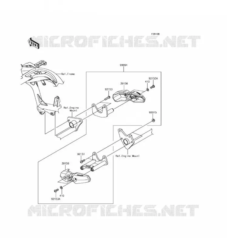 ACCESSOIRE (PROTECTION MOTEUR) Kawasaki MOTOS 650 2017 VERSYS 650 ABS  KLE650FHFA