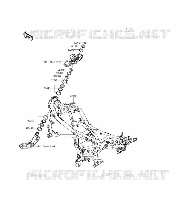 CH&Acirc;SSIS Kawasaki MOTOS 650 2017 VERSYS 650 ABS  KLE650FHFA