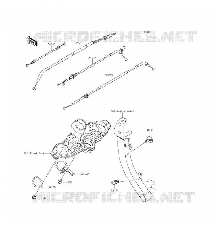 CABLES Kawasaki MOTOS 1000 2016 VERSYS 1000  KLZ1000BGF