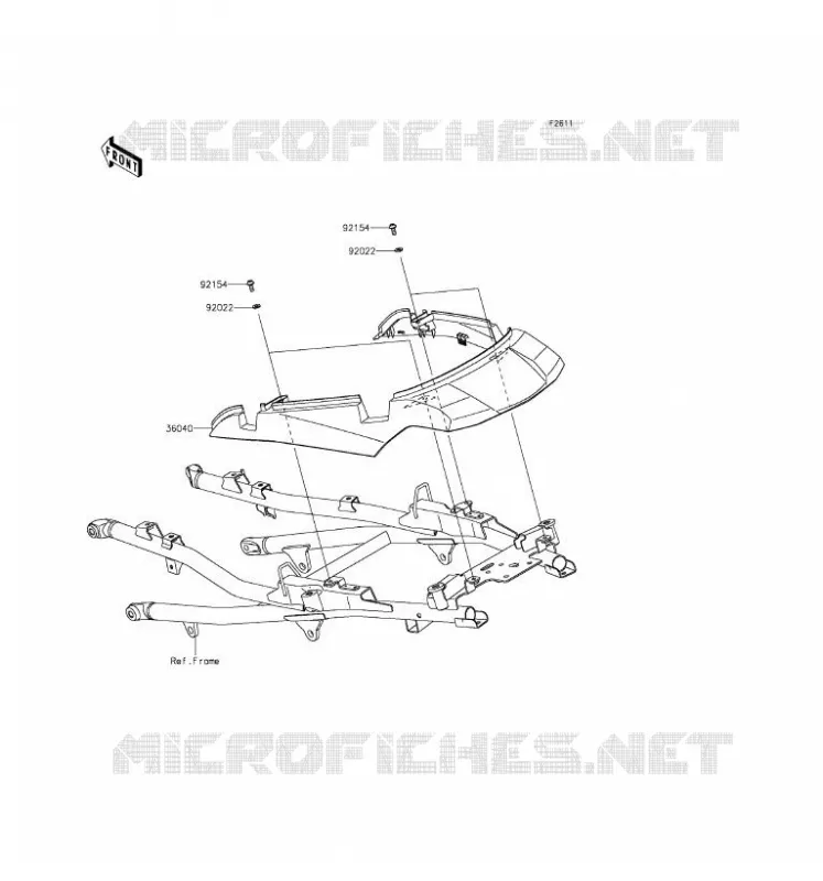 CACHE LAT&Eacute;RAL Kawasaki MOTOS 1000 2016 VERSYS 1000  KLZ1000BGF