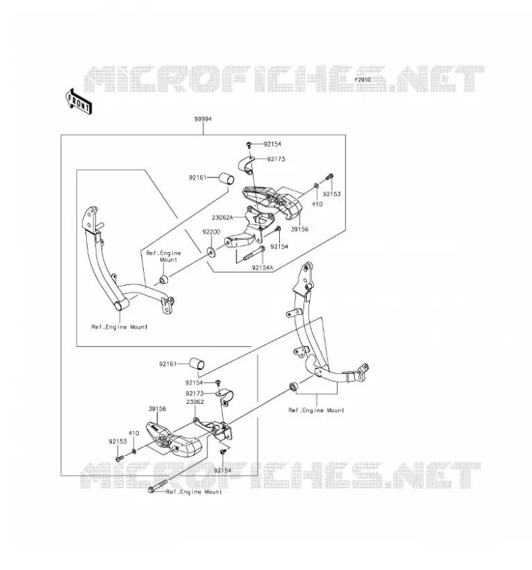 ACCESSOIRE(PROTEGE CARTER) Kawasaki MOTOS 1000 2016 VERSYS 1000  KLZ1000BGF