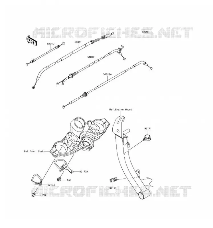 CABLES Kawasaki MOTOS 1000 2017 VERSYS 1000  KLZ1000BHF
