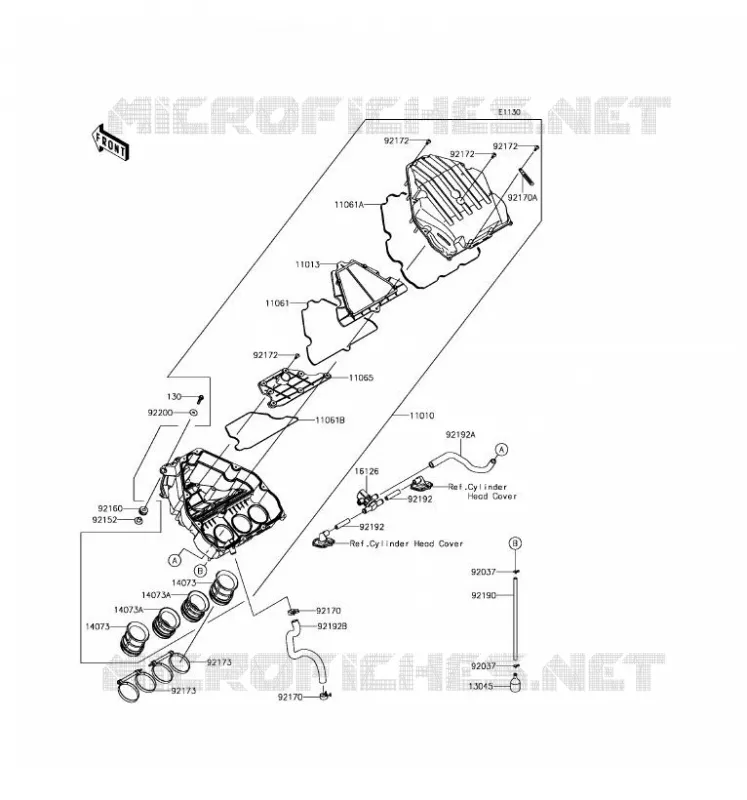 FILTRE A AIR Kawasaki MOTOS 1000 2017 VERSYS 1000  KLZ1000BHF