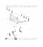 BEQUILLES pour Kawasaki J125