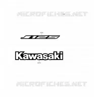 STICKER (NOIR) pour Kawasaki J125