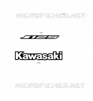 STICKER(WHITE) pour Kawasaki J125