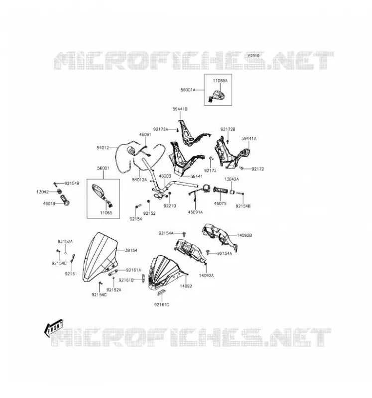 GUIDON Kawasaki SCOOTER 125 2016 J125  SC125AGF