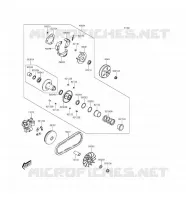 COURROIE pour Kawasaki J125 ABS