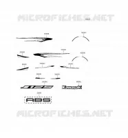 STICKER (NOIR) pour Kawasaki J125 ABS