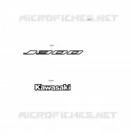STICKER (BLACK)(WHITE) pour Kawasaki J300