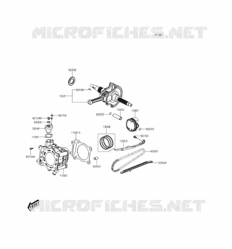 CYLINDRE/PISTON Kawasaki SCOOTER 300 2016 J300  SC300AGFA