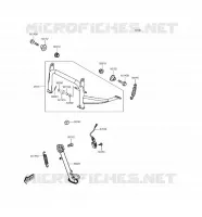 BEQUILLES pour Kawasaki J300