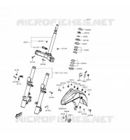 GARDE BOUE AVANT pour Kawasaki J300