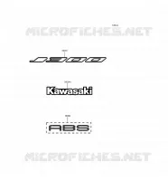 STICKER(GRAY) pour Kawasaki J300