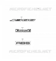 STICKER (NOIR) pour Kawasaki J300