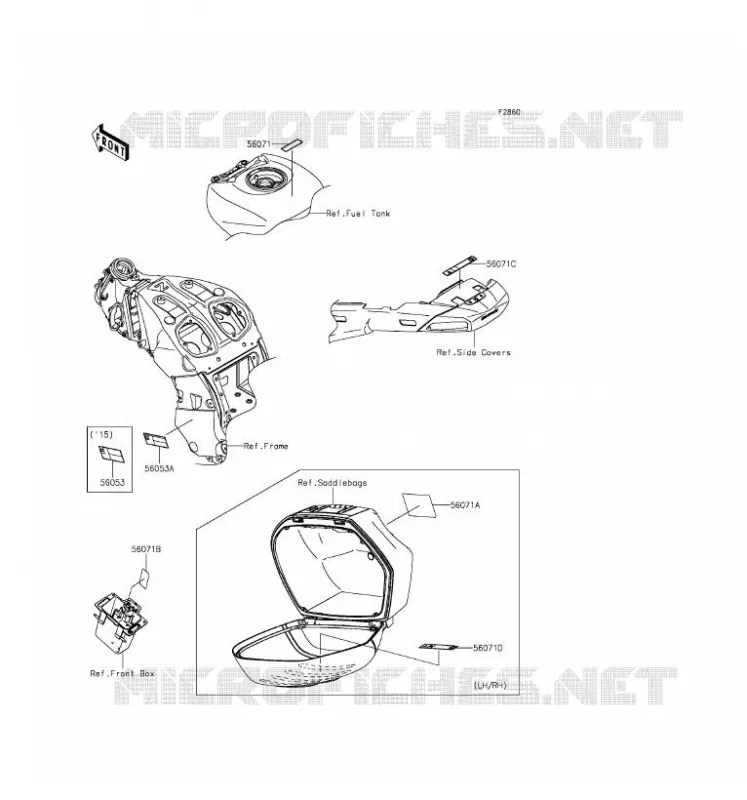 LABEL Kawasaki MOTOS 1400 2016 1400GTR ABS  ZG1400EGF