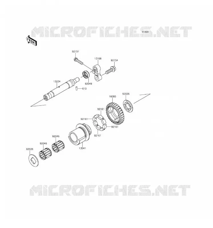 BALANCIER Kawasaki MOTOS 1000 2016 Z1000 ABS  ZR1000GGF