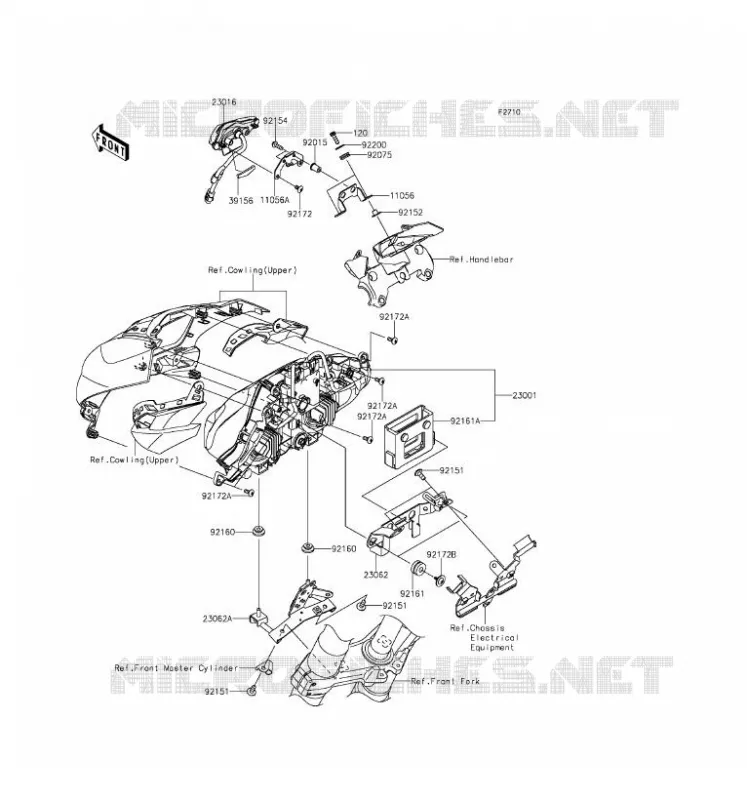 OPTIQUE(S) Kawasaki MOTOS 1000 2016 Z1000 ABS  ZR1000GGF