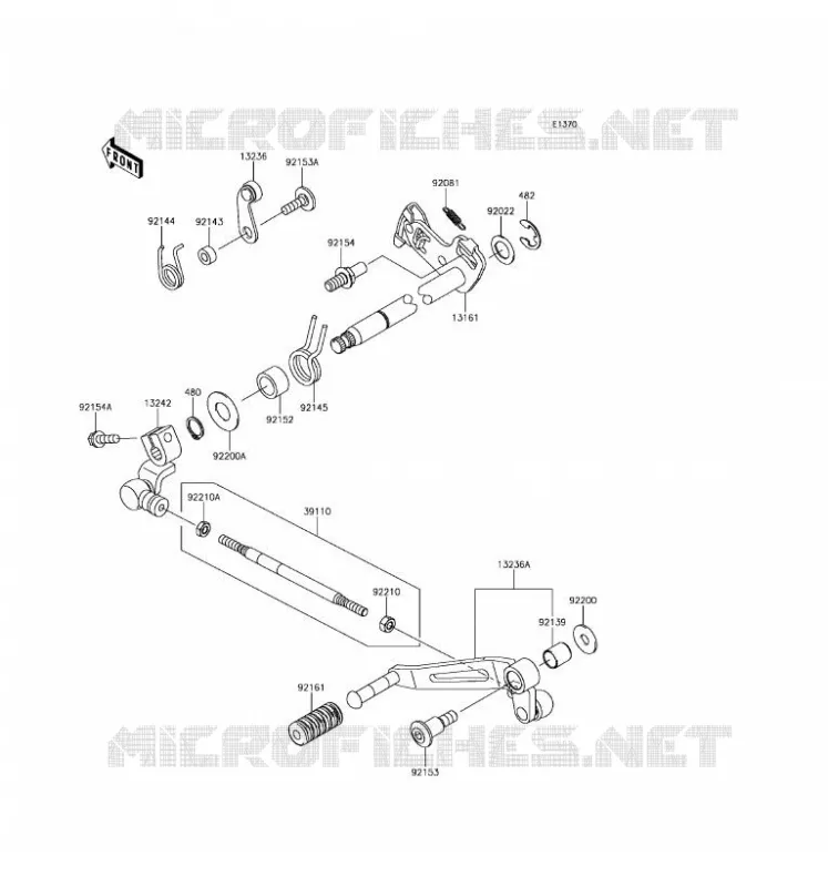 SELECTEUR Kawasaki MOTOS 1000 2017 Z1000  ZR1000HHF