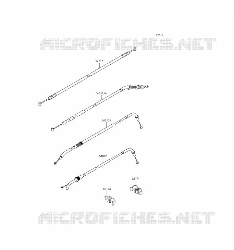 CABLES Kawasaki MOTOS 800 2016 Z800  ZR800AGF