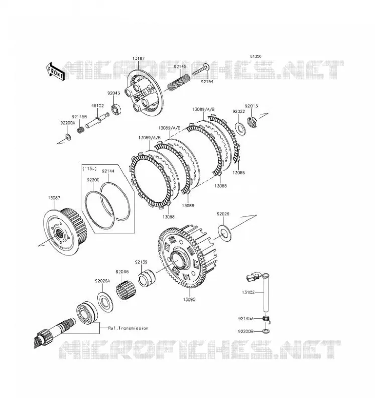 EMBRAYAGE Kawasaki MOTOS 800 2016 Z800  ZR800AGF