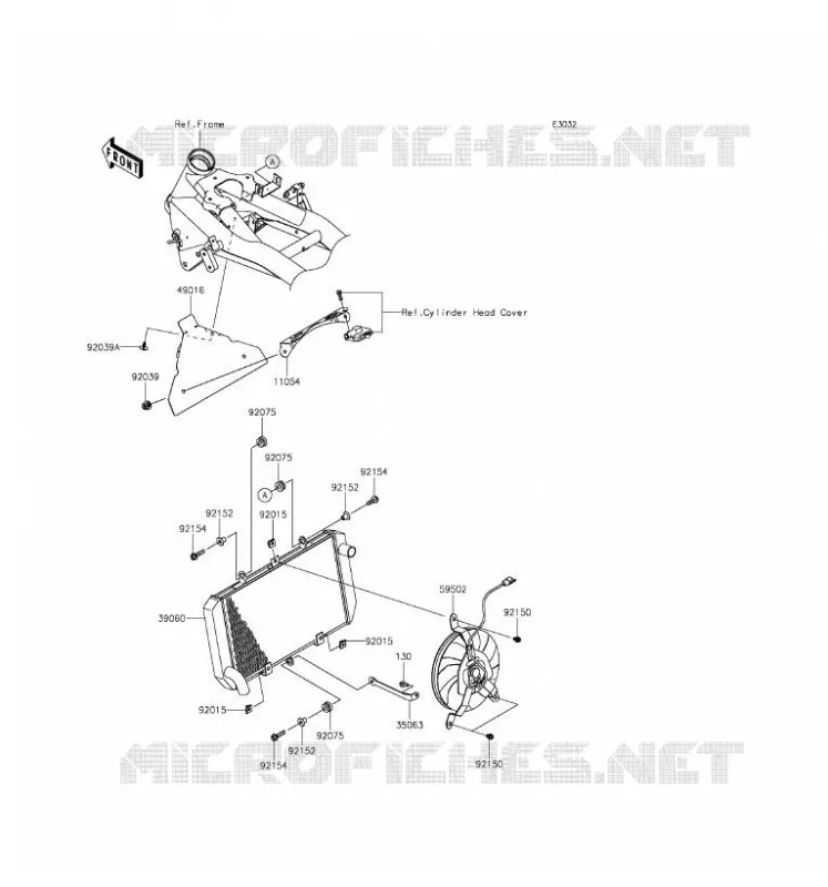 RADIATEUR Kawasaki MOTOS 800 2016 Z800  ZR800AGF