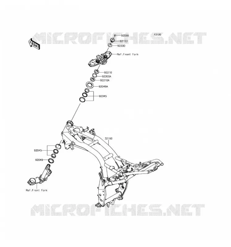 CH&Acirc;SSIS Kawasaki MOTOS 800 2016 Z800 ABS  ZR800BGF