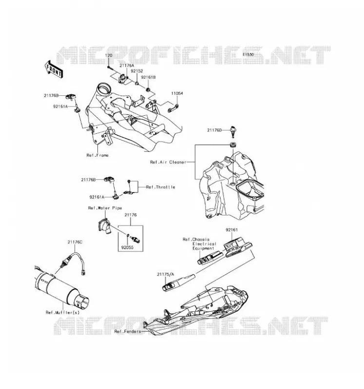 INJECTION CARBURANT Kawasaki MOTOS 800 2016 Z800 ABS  ZR800BGF