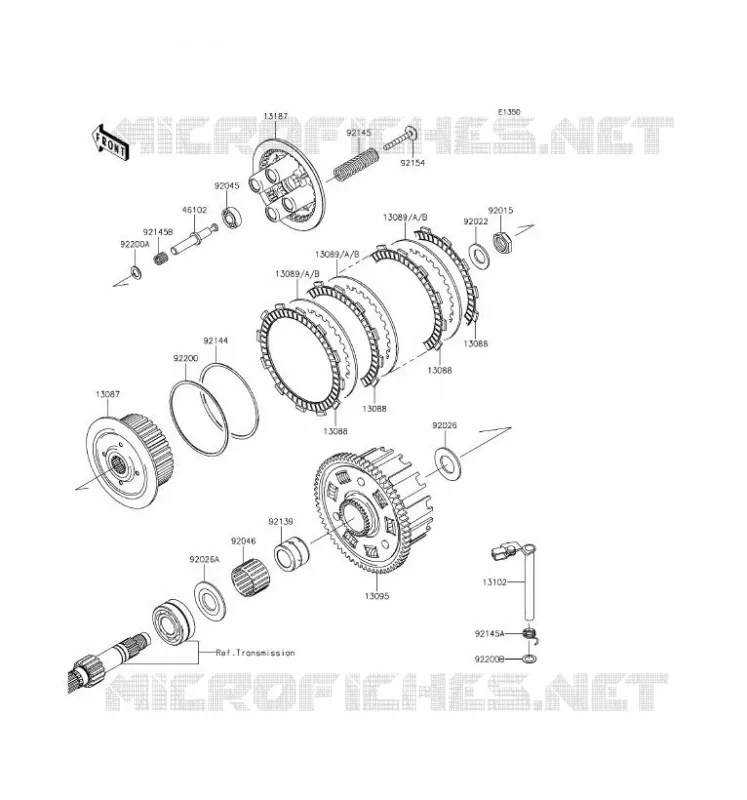 EMBRAYAGE Kawasaki MOTOS 800 2016 Z800 ABS  ZR800BGF