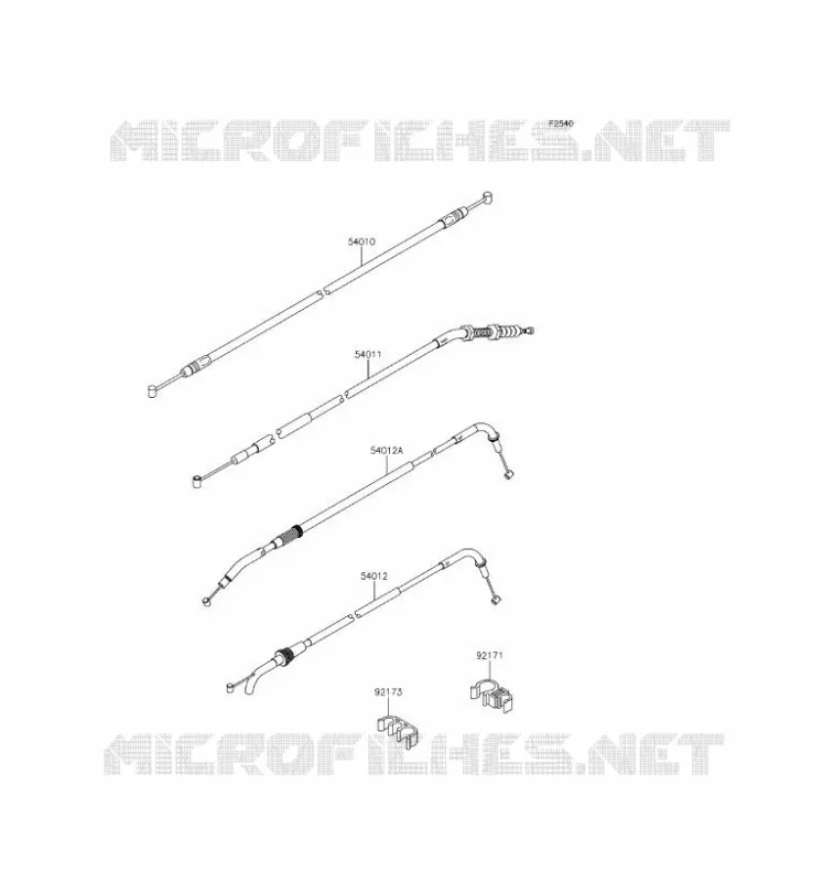 CABLES Kawasaki MOTOS 800 2016 Z800 ABS  ZR800BGF