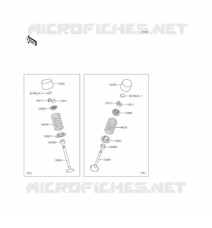 SOUPAPE Kawasaki MOTOS 800 2016 Z800 ABS  ZR800BGF