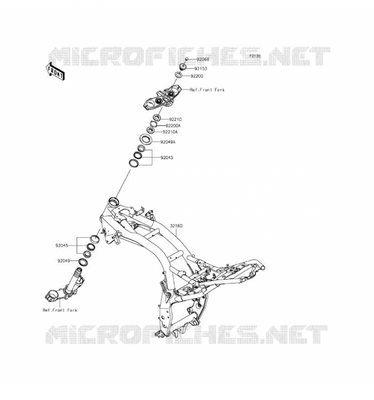 CH&Acirc;SSIS Kawasaki MOTOS 800 2016 Z800 ABS  ZR800DGF
