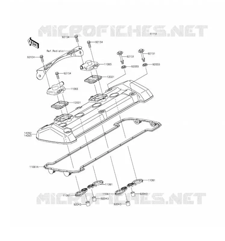 COUVRE CULASSE Kawasaki MOTOS 800 2016 Z800 ABS  ZR800DGF