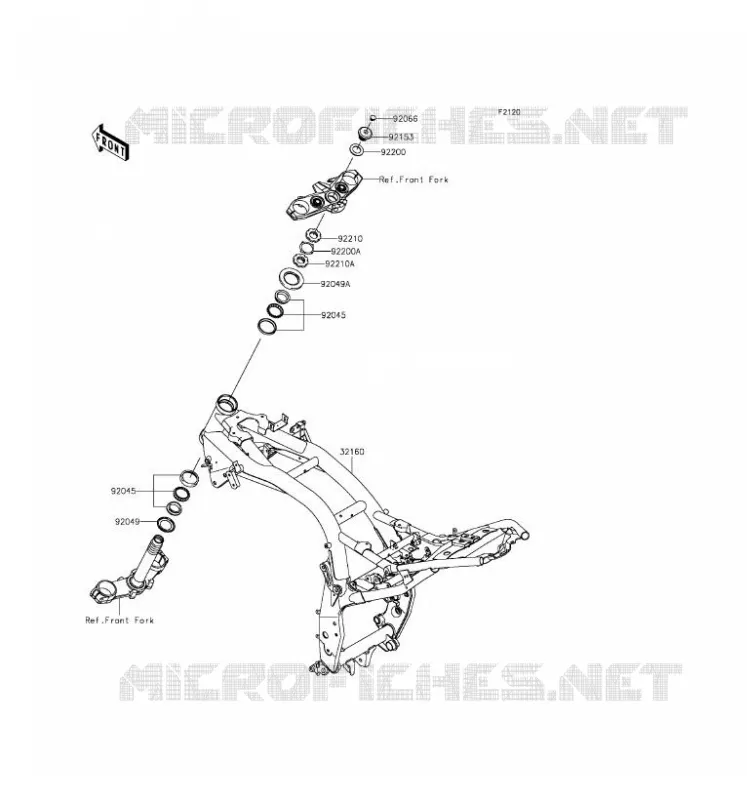 CH&Acirc;SSIS Kawasaki MOTOS 800 2016 Z800 ABS  ZR800DGFA