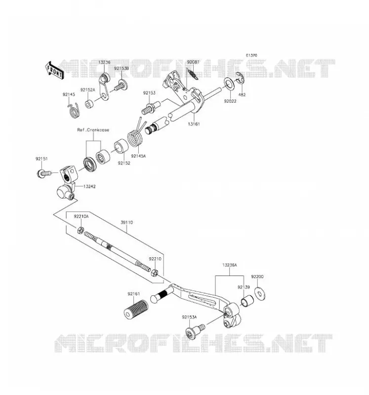 SELECTEUR Kawasaki MOTOS 800 2016 Z800 ABS  ZR800DGFA