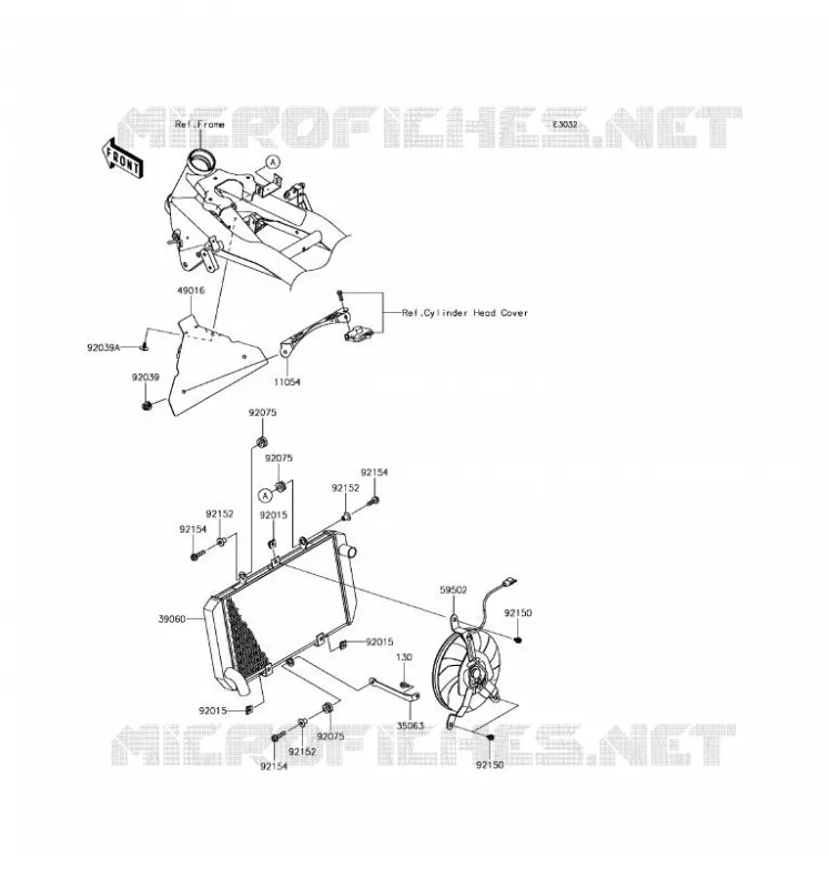 RADIATEUR Kawasaki MOTOS 800 2016 Z800  ZR800EGF