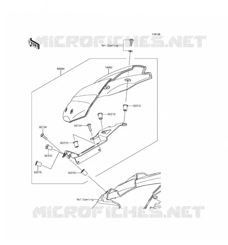 ACCESSOIRE(COUVRE COMPTEUR) Kawasaki MOTOS 800 2016 Z800 ABS  ZR800FGF