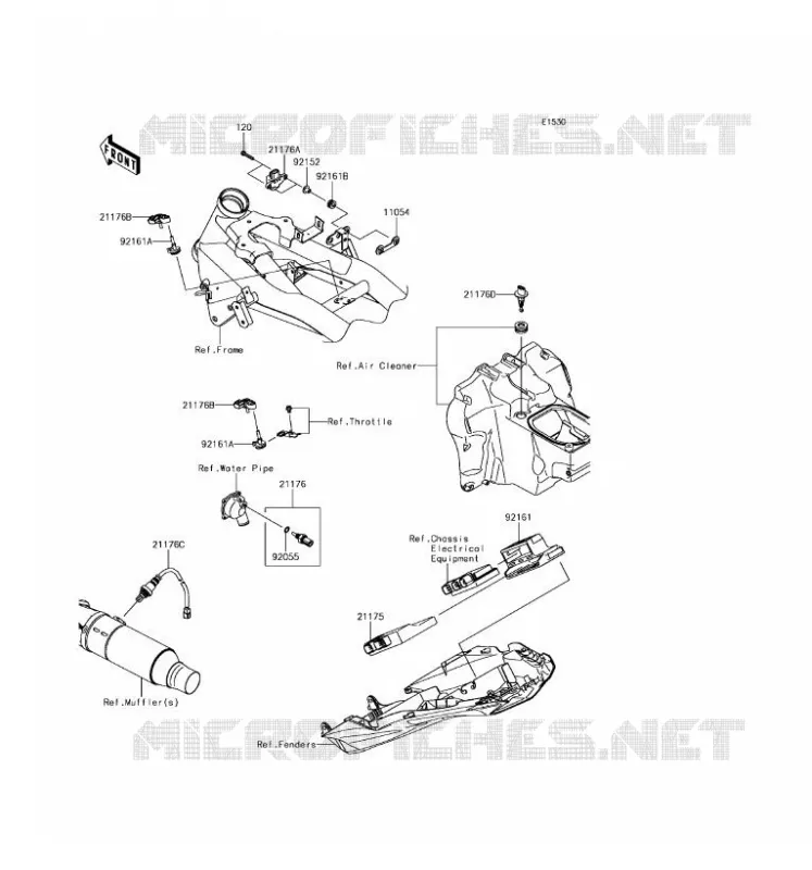 INJECTION CARBURANT Kawasaki MOTOS 800 2016 Z800 ABS  ZR800FGF