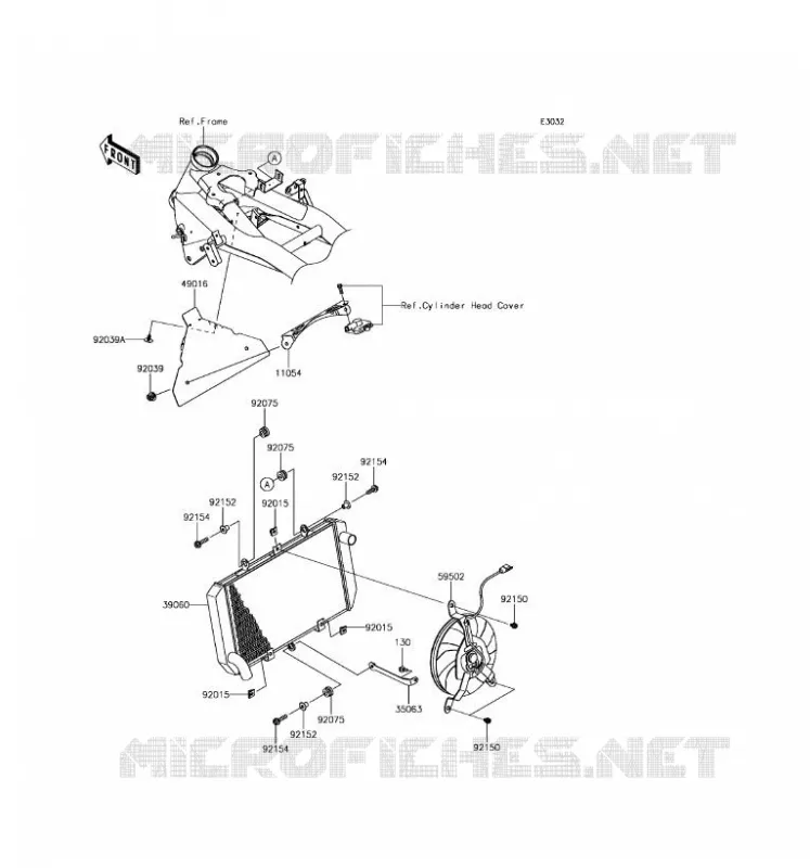 RADIATEUR Kawasaki MOTOS 800 2016 Z800 ABS  ZR800FGF