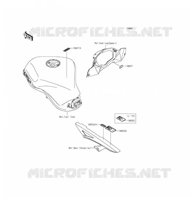 LABEL Kawasaki MOTOS 1000 2016 Z1000SX  ZX1000LGF