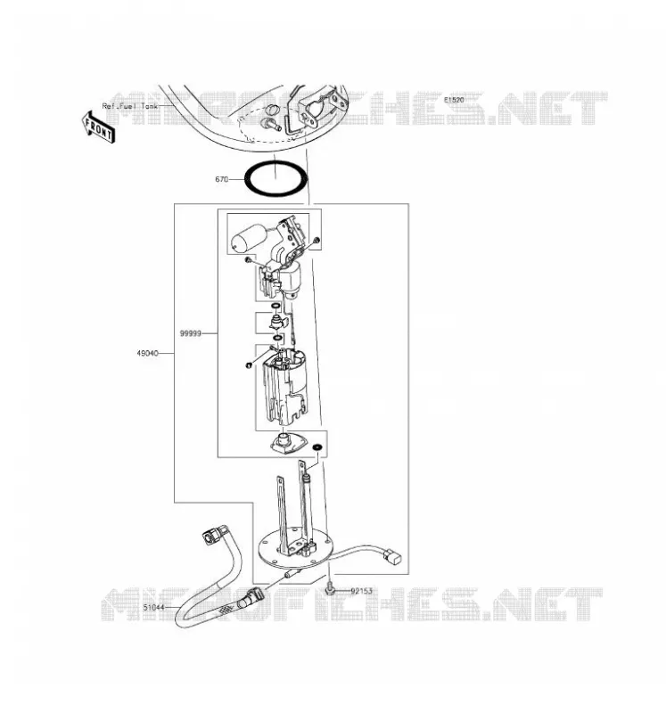 POMPE A ESSENCE Kawasaki MOTOS 1000 2016 Z1000SX  ZX1000LGF