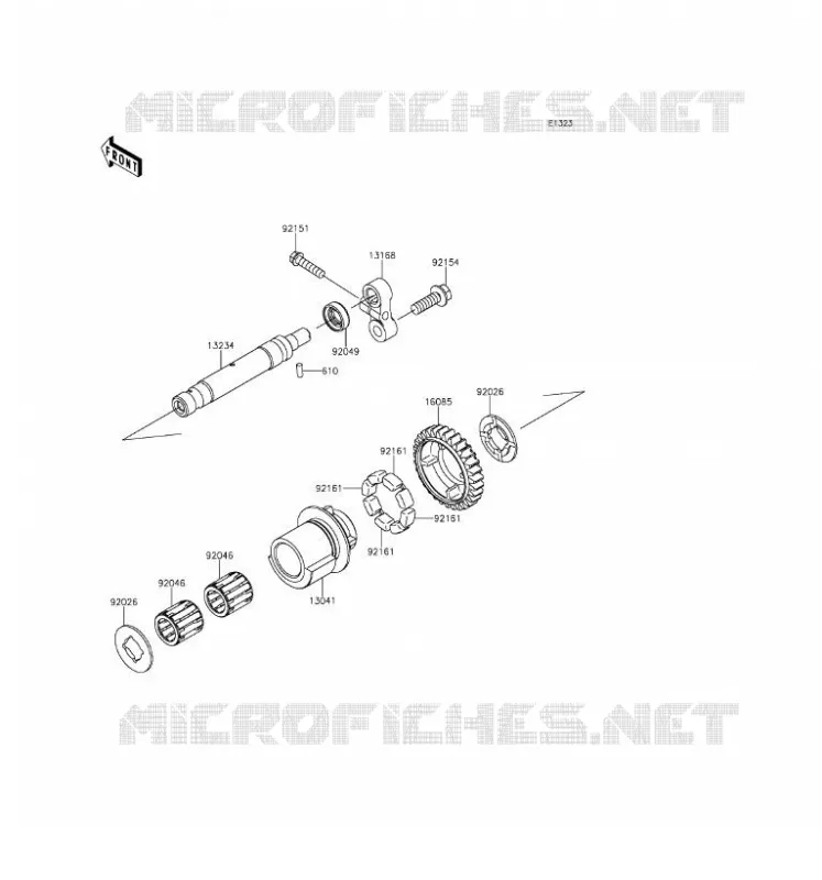 BALANCIER Kawasaki MOTOS 1000 2016 Z1000SX ABS  ZX1000MGF